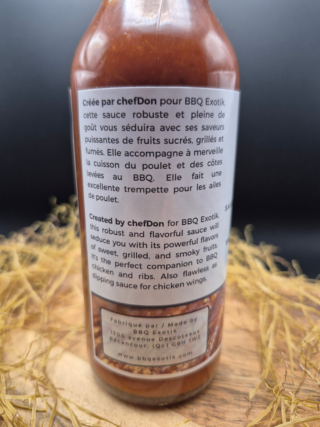 Sauce BBQ fumée et sucrée à l'ananas grillé