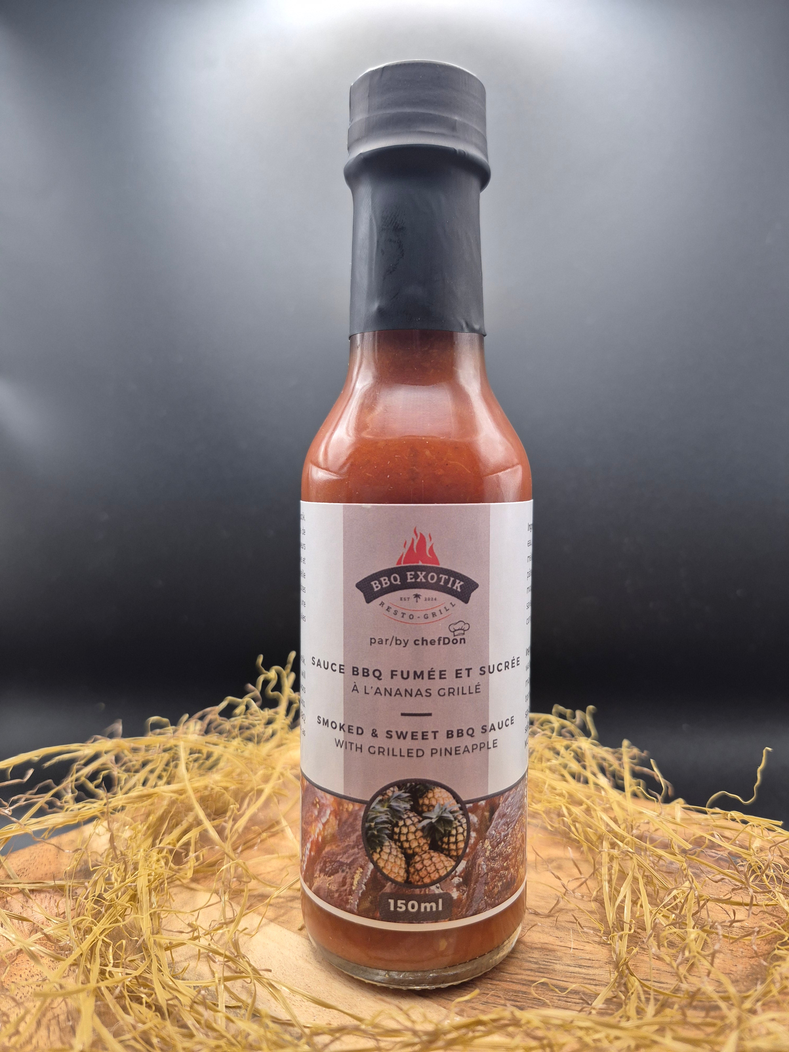Sauce BBQ fumée et sucrée à l'ananas grillé
